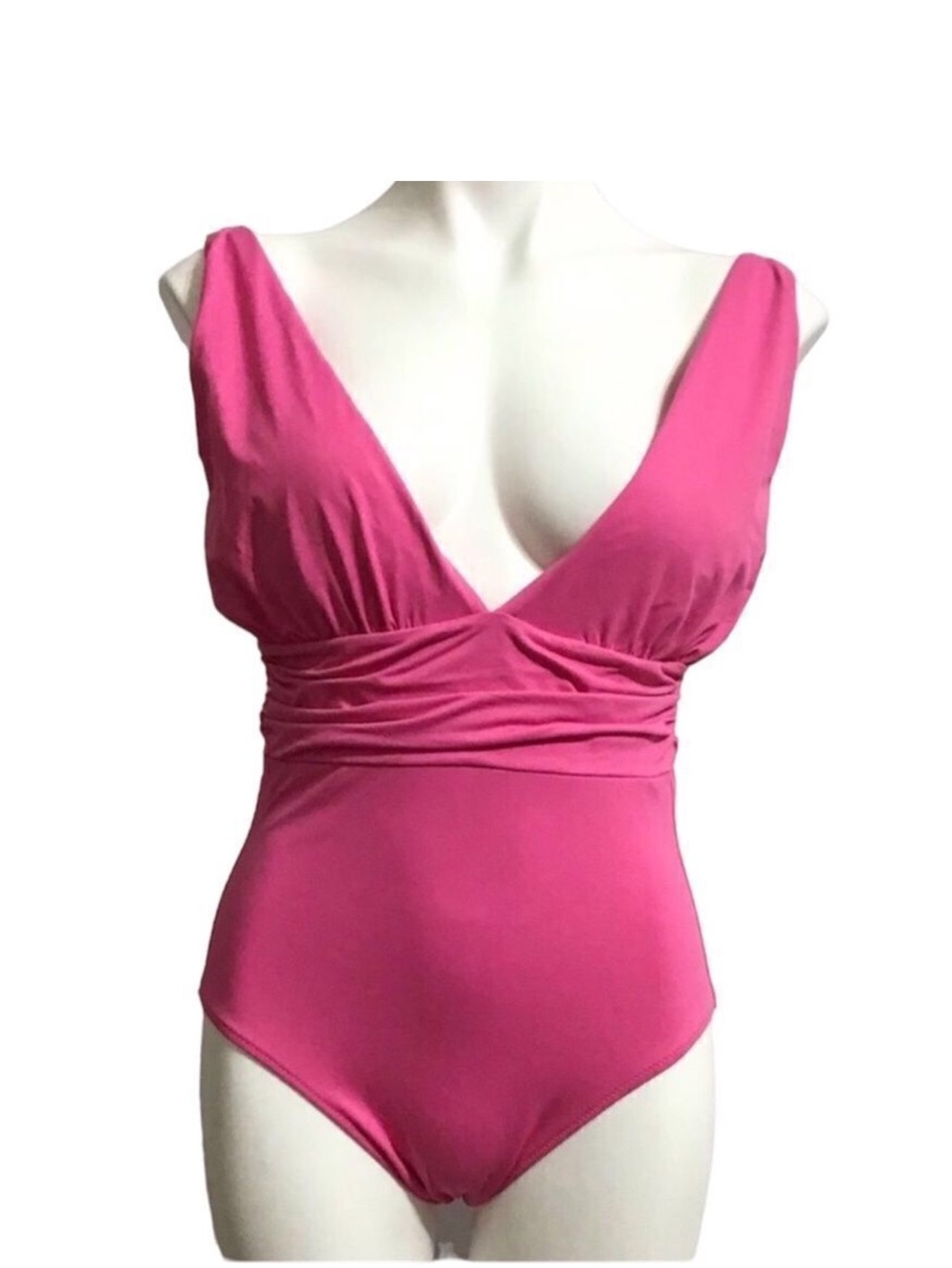 Melissa Odabash Panarea Flamingo Pink 1-Piece Swimsuit Size 12